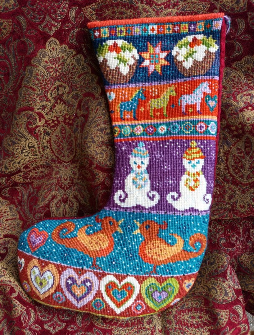 Snowman Stocking Tapestry Kit Animal Fayre Designer Tapestry Kits 1