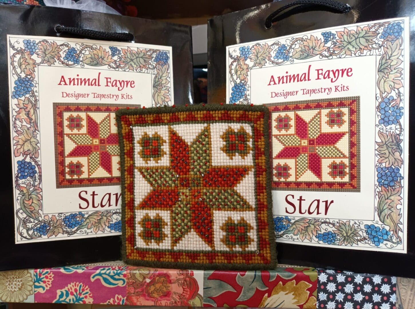 Christmas Star Tapestry Kit, Animal Fayre Designer Tapestry Kits 7