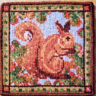 Red Squirrel Tapestry kit Animal Fayre Designer Tapestry Kits A