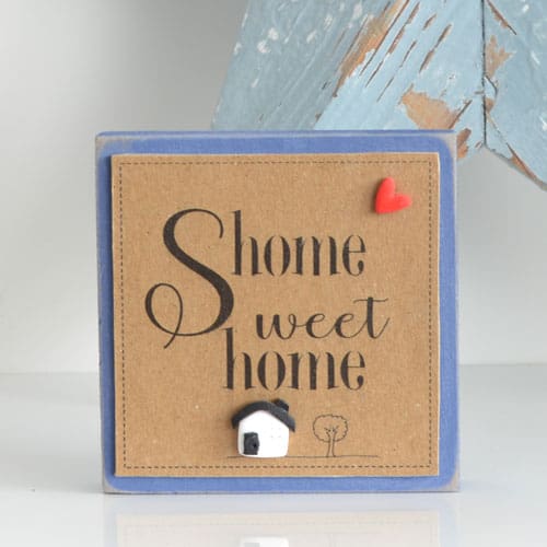 Handmade wooden sign Home Sweet Home