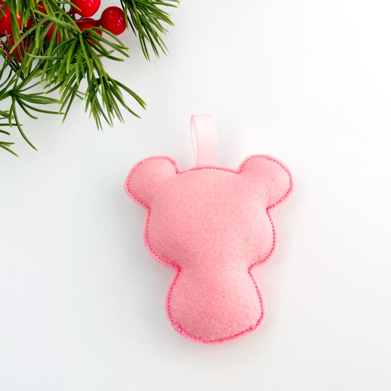 Christmas Pig In Blanket Hanging Decoration Back