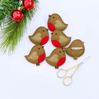 Christmas Robin Brooch Personalised Gifts