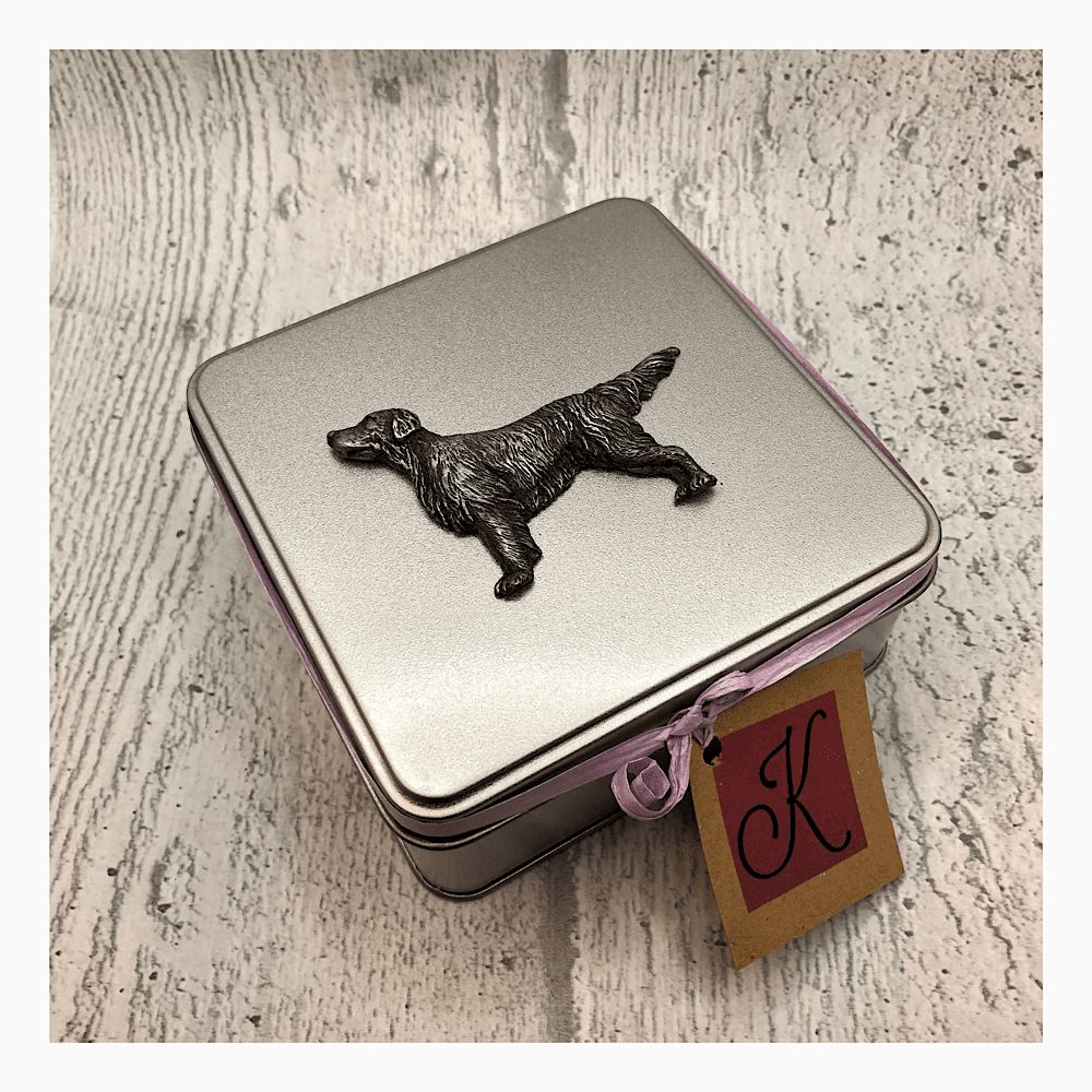 Flat Coated Retriever Treat Storage Keepsake Tin The British Craft House