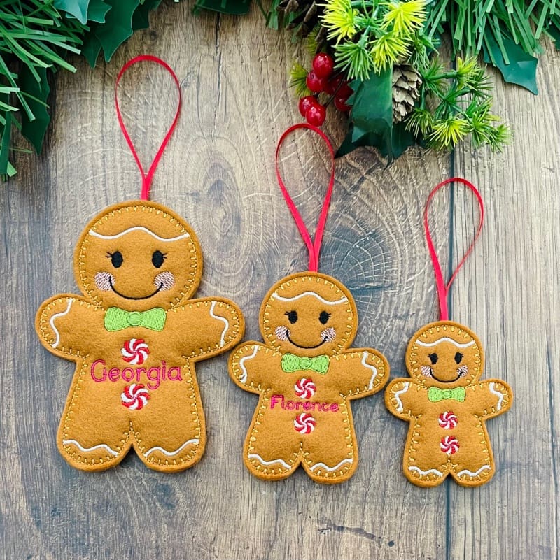 Gingerbread Family Personalised Christmas Gift a