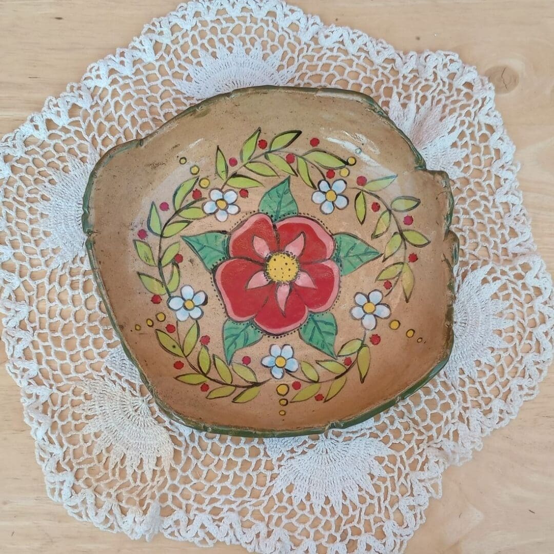 "Handmade-dish-with-flowers"