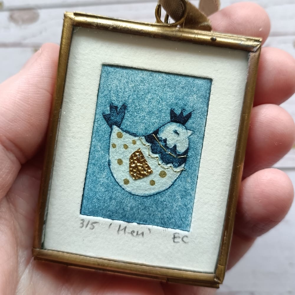 Hen Miniature Print