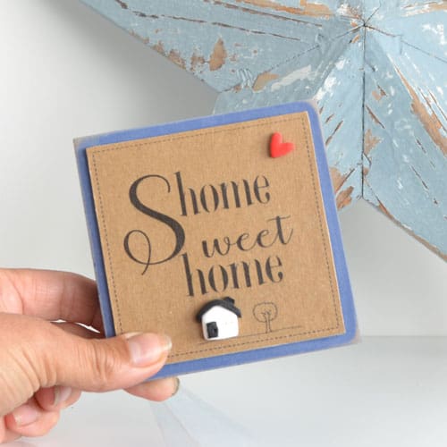 Handmade wooden sign Home Sweet Home