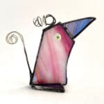 Pink and purple striped bird £0.00