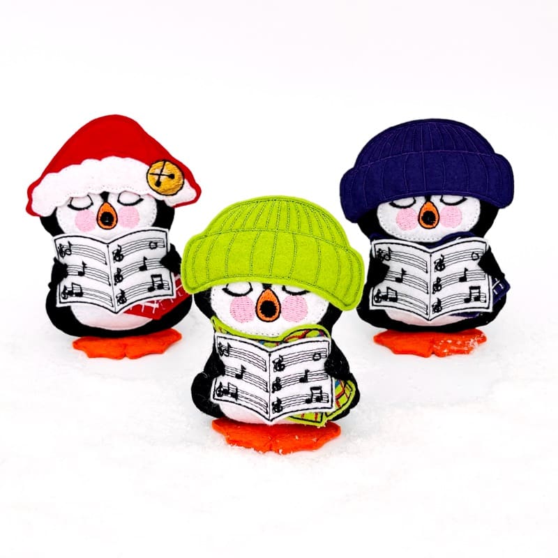 Penguin Hanging Decorations Carol Singers