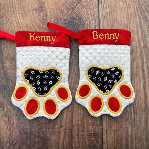 Personalised Pet Christmas Stocking Benny