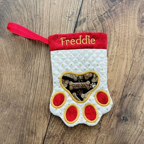 Personalised Pet Christmas Stocking Freddie