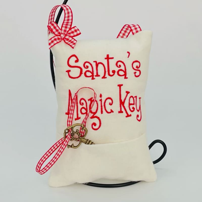 Santas Magic Key and Cushion Front