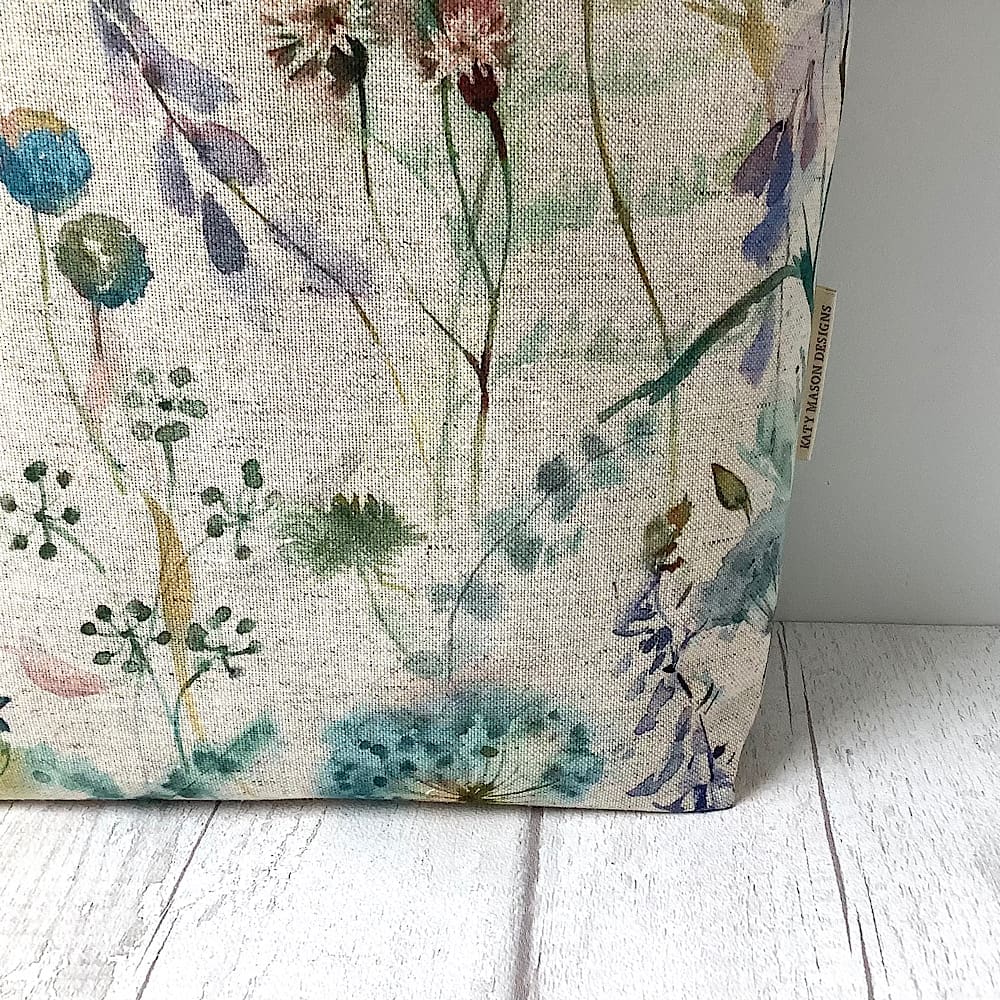 Teal or Plain Dandelion Tote Bag