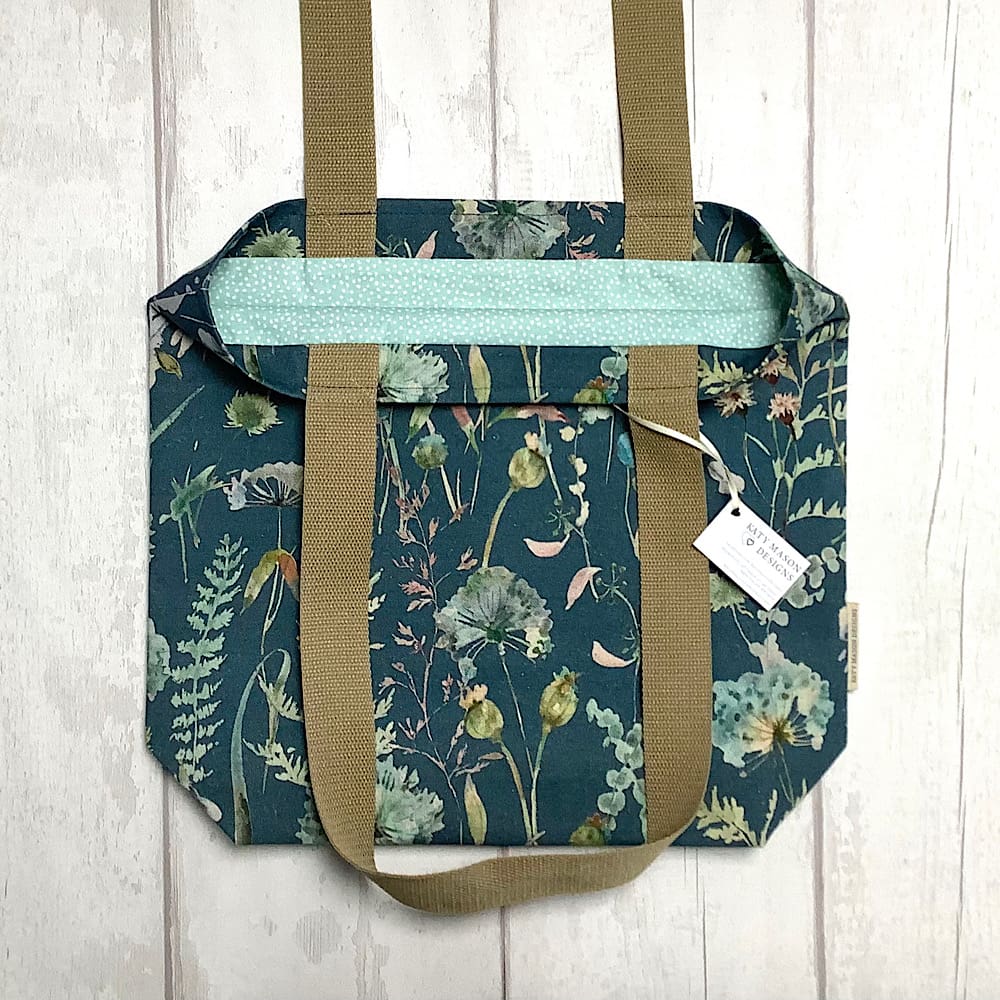 Teal or Plain Dandelion Tote Bag