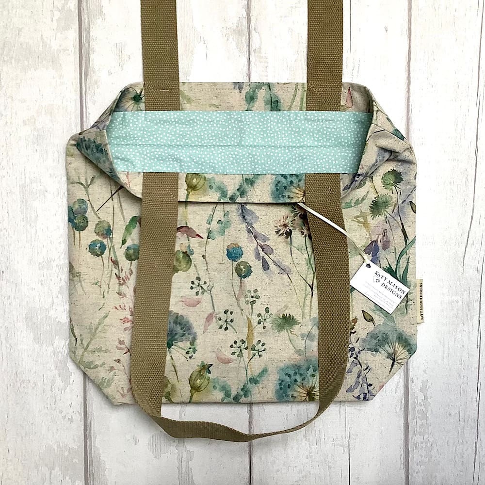 Teal or Plain Dandelion Tote Bag