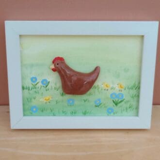 "framed-chicken-wall-decor"