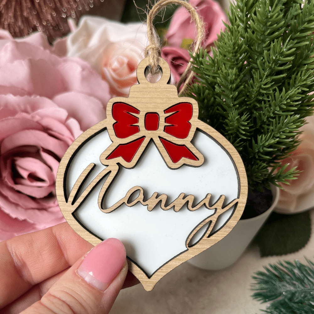 custom decoration with bow for friend