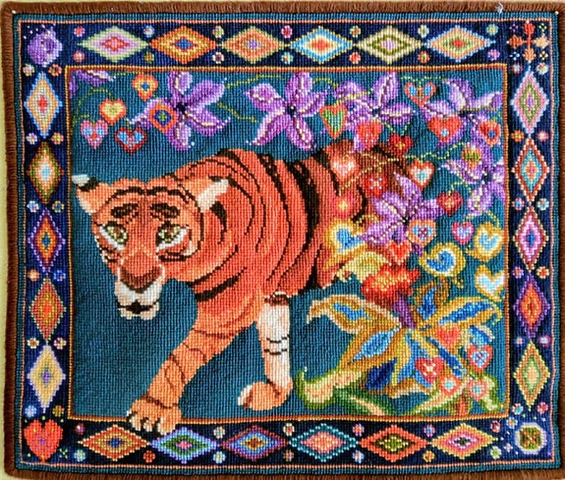 Tiger Tapestry Kit Animal Fayre Designer Tapestry Kits 1