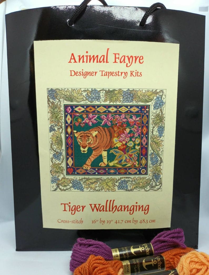 Tiger Tapestry Kit Animal Fayre Designer Tapestry Kits 7