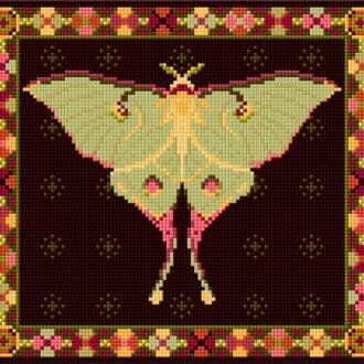 Luna Moth Tapestry Kit Animal Fayre Designer Tapestry Kits 1