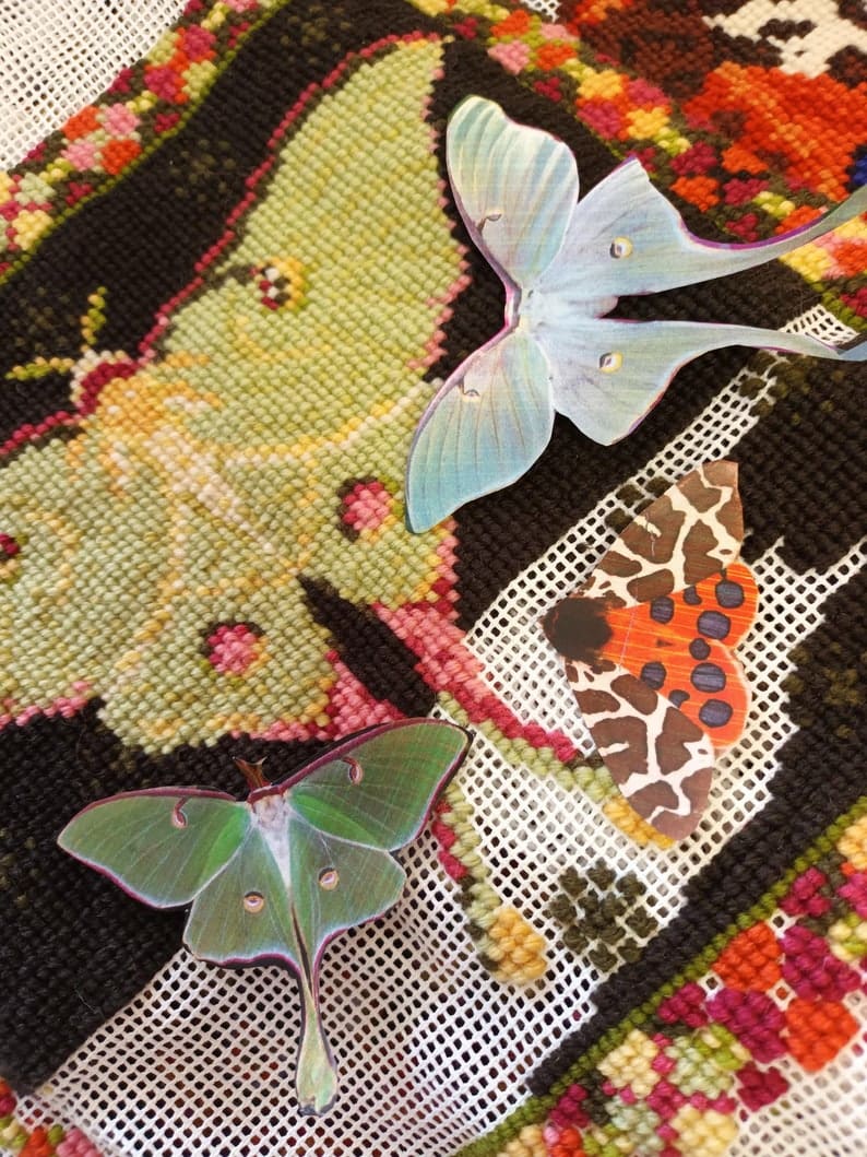 Luna Moth Tapestry Kit 5