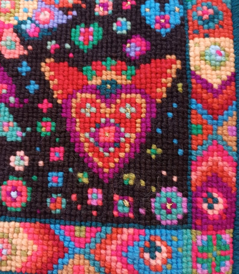 Mexican Folk Art Owl Tapestry Kit Animal Fayre Designer Tapestry Kits 9