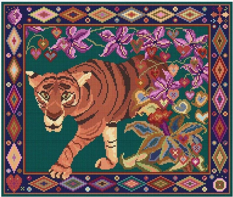 Tiger Tapestry Kit Animal Fayre Designer Tapestry Kits 8