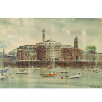 acrtyic and watercolour on yupo paper roayal william yard plymouth