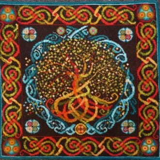 Celtic Tree Of Life tapestry wall hanging Animal Fayre Designer Tapestry Kits 1