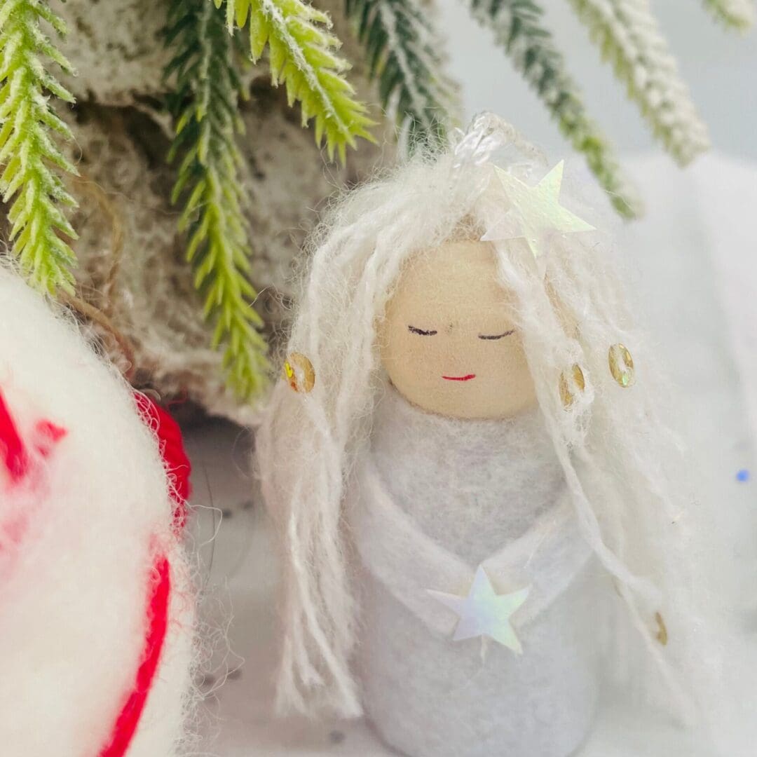 Christmas Angel dolly peg christmas tree decoration