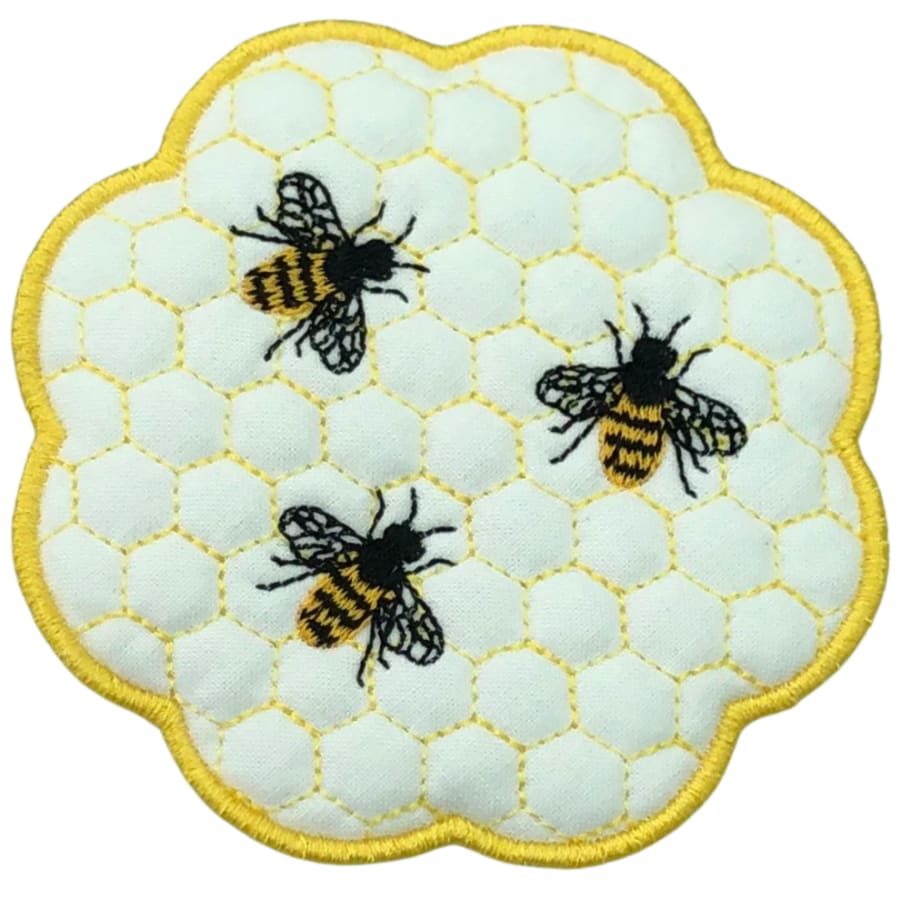 Cotton Quilted Coaster Ballons Bees