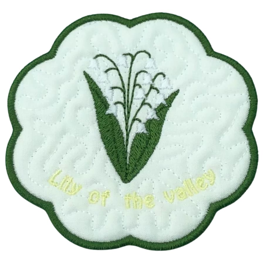 Cotton Quilted Coaster Ballons Lily of The Valley