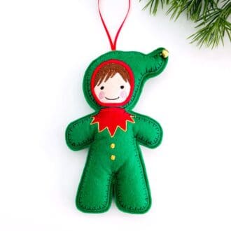 Elf Christmas Hanging Decoration