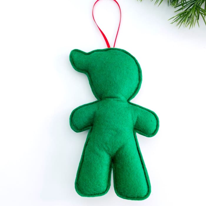 Elf Christmas Hanging Decoration Back