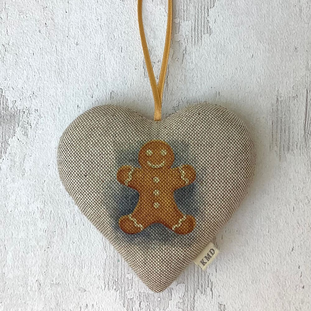 Gingerbread Man Hanging Heart