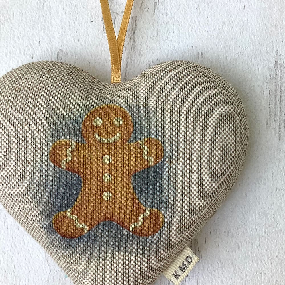 Gingerbread Man Hanging Heart