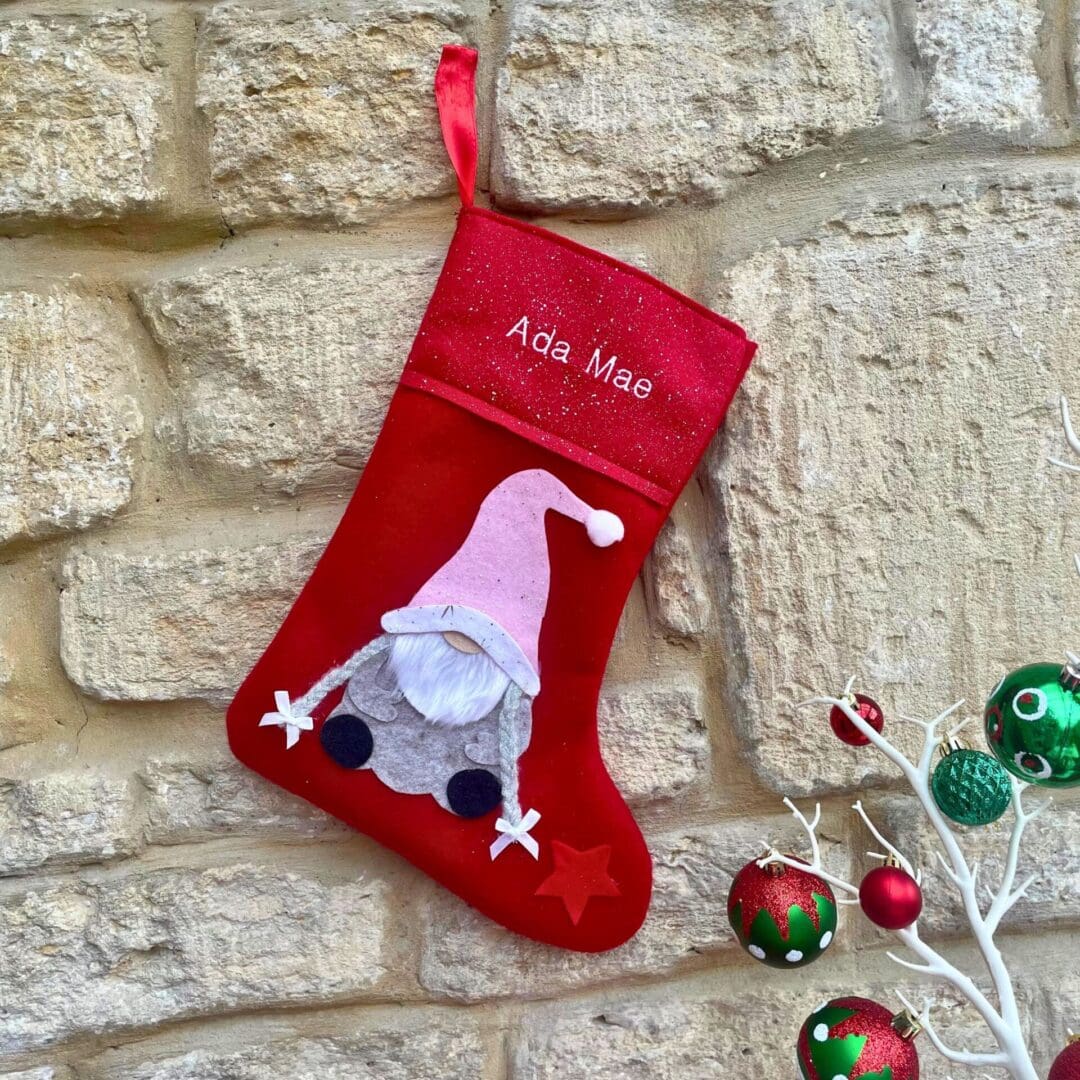 Girl Gonk christmas stocking