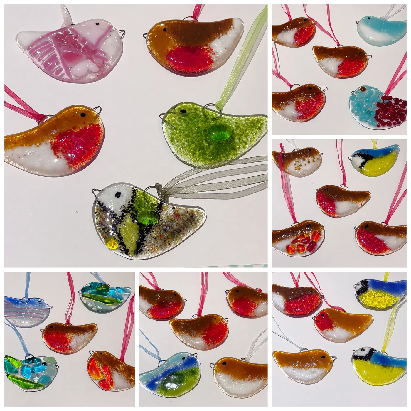 Fused glass bird workshop