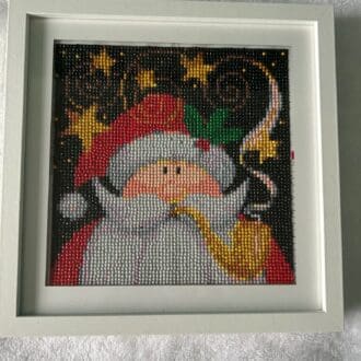 Framed Christmas Diamond Art Finished