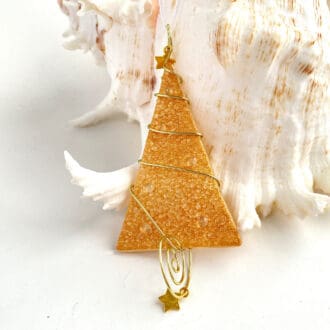 Gold Christmas tree decoration