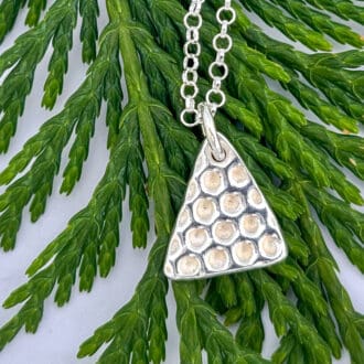 Silver Christmas tree pendant