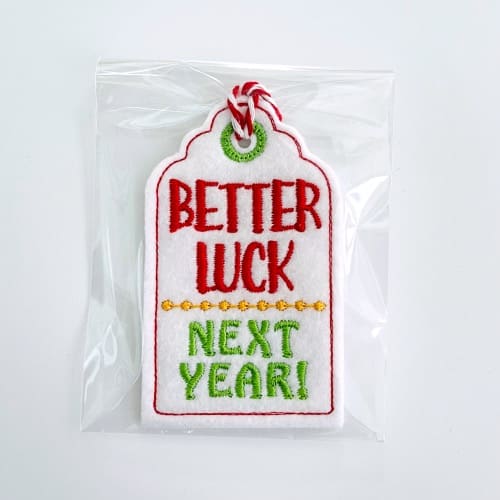 Snarky Christmas Gift Tags Labels Better Luck