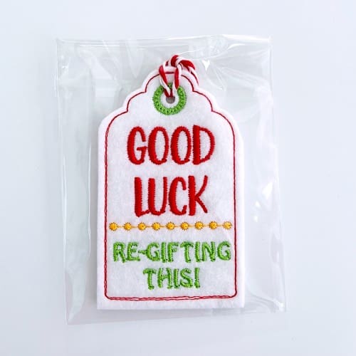 Snarky Christmas Gift Tags Labels Good Luck