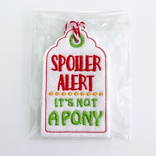 Snarky Christmas Gift Tags Labels Spoiler Alert