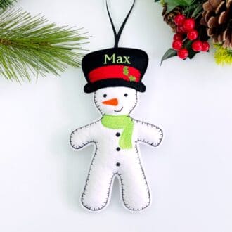 Snowman Christmas Hanging Decoration