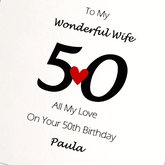 50th birthday card