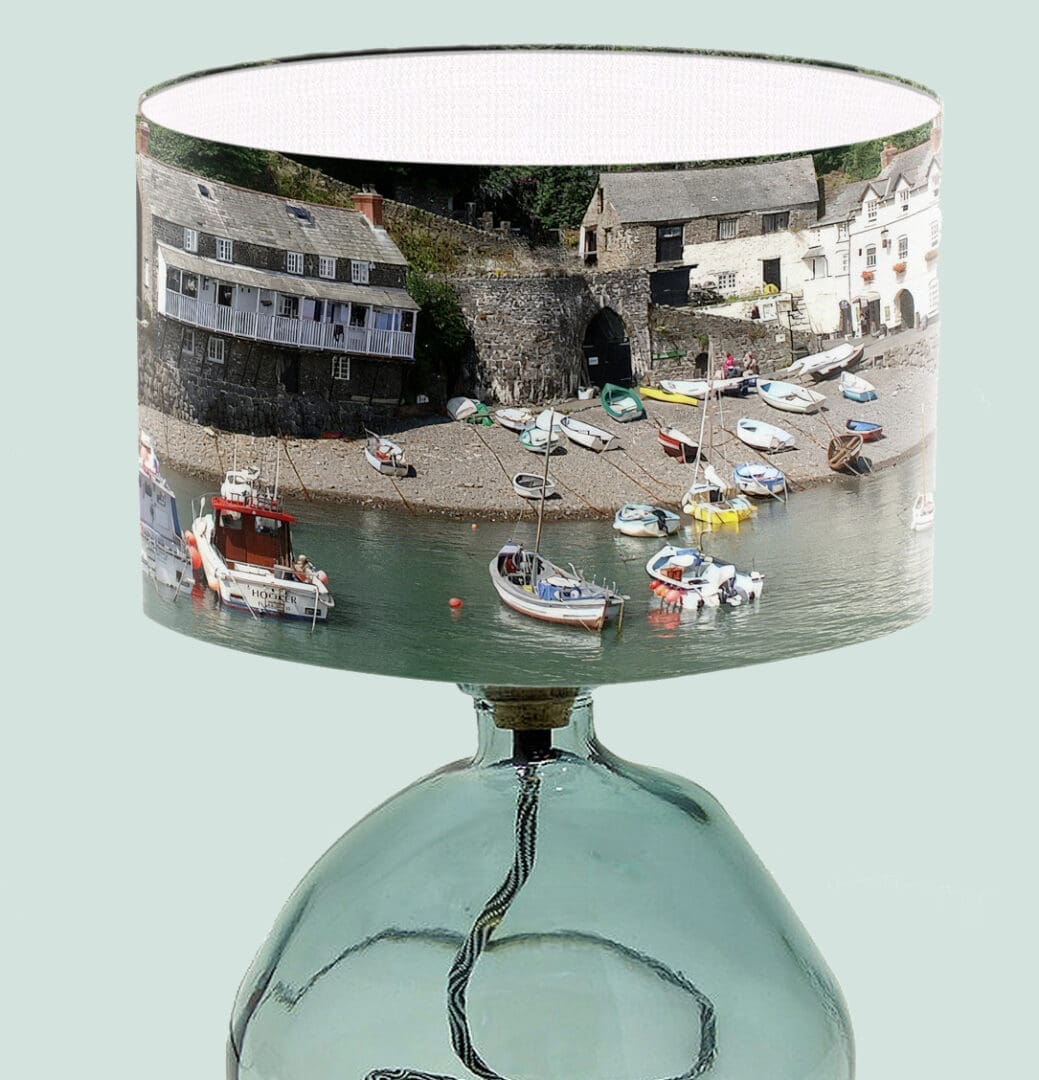 clovelly devon lampshade harbour light coastal lightshade