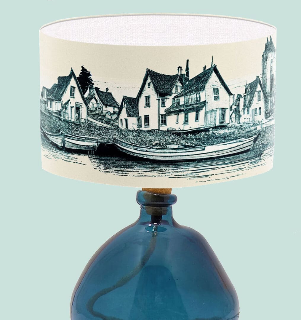 coastal lampshade coast illustration for table lamps standard floor lamp ceiling lights designer lightshade