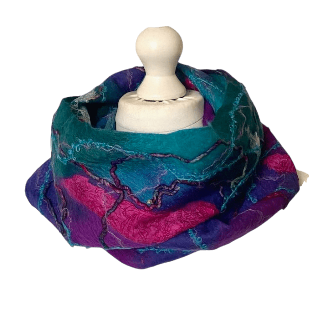 cowl-long-handmade-wool-felt-silk-colourful-aurora-marian-may-textile-art