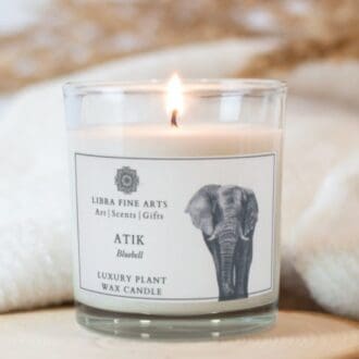 Elephant Bluebell Candle by Libra Fine Arts